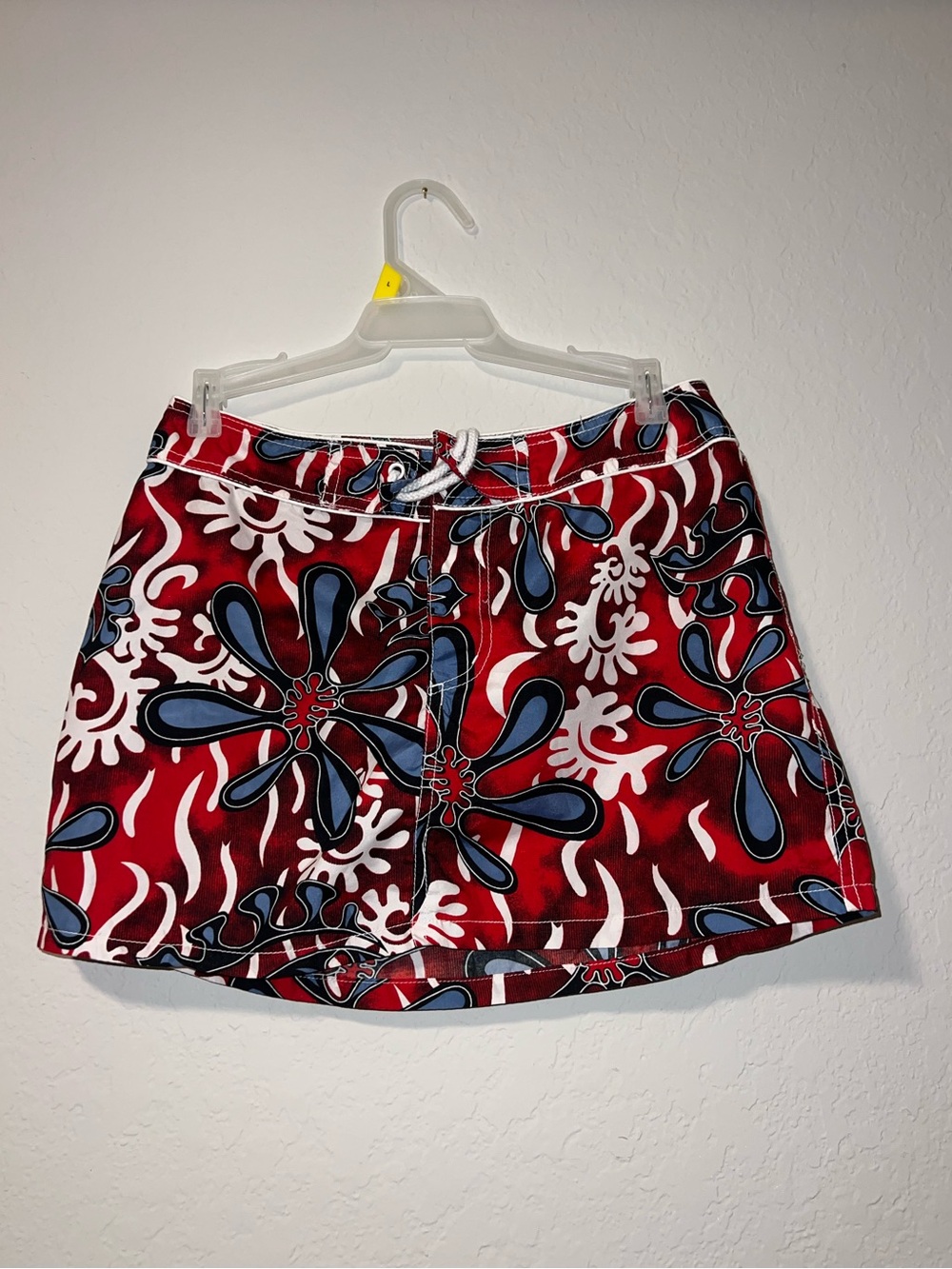 Y2K Style Beach-y Floral Verona Brand Swim Mini Skirt Cover Up Size Large